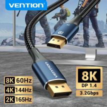 Vention DisplayPort 1.4 Kabel 8K 60Hz 4K HDR 165Hz Display Port Audio Kabel do Video PC Laptop TV