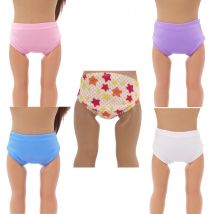 Accessori per bambole americane da 18 pollici Mutande Star Biancheria intima per bambole in tinta unita per 43 cm Baby New Born & OG, Russia Girl Dolls Toy