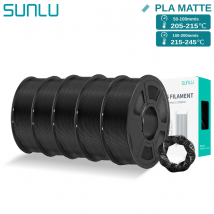 Filamento 3D SUNLU PLAmatte da 1,75 mm 1 kg - Alta velocità, bassa deformazione, oltre 20 colori |   Materiale ecologico e di precisione da 0,02 mm