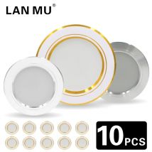 10 pz/lotto 5W 9W 12W 15W 18W Led Da Incasso 220V Plafoniera Da Incasso Luce di Pannello Rotondo Luce Freddo Caldo bianco LED Faretto