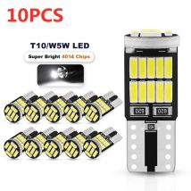 10pcs Led Canbus W5W T10 194 Car Light Bulb 26SMD 4014 Auto High Bright Wedge License Plate Clearance Dome Door Lamp 12V