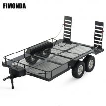 Metall-Anhänger-Set im Maßstab 1:10 für RC Rock Crawler Axial SCX10 D90 Wrangler TRX4 TRX6 Redcat GEN8 RGT 86100 SMT CFX CC01 CC02 LC80