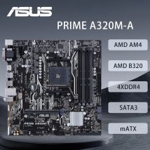 ASUS PRIME A320M-A Motherboard AMD AM4 Support R5 5600 3500X R7 5700X 1800X R3 3200G R9 5950X CPU 4xDDR4 128GB HDMI DVI mATX