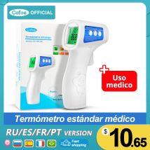 Termómetro Digital Cofoe para la frente termómetro médico infrarrojo sin contacto herramienta para medir la fiebre y la temperatura corporal para bebés y adultos