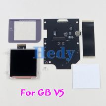 1 Satz 2,6 Zoll V5.0 Highlight IPS Vollbild-Kits für GB V5 IPS LCD-Hintergrundbeleuchtung Hohe Lichthelligkeit 36 Retro-Farbkombinationen