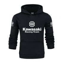 Kawasaki Racing Team Youth Sportswear 2025 Autumn/Winter Men's and Women's Long sleeved Hoodies Black Grey Sportswear