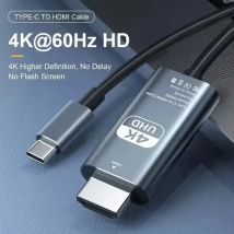 4K 60 Hz 30 Hz HD-Video-Konvertierungskabel Typec zum HDMI-Kabel mit gleichem Bildschirm, TV-Computer, 2 Meter geflochtenes Bildschirmprojektionskabel