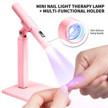 Tragbare Nagel-UV-LED-Lampe, wiederaufladbar, für Nägel, Gel-Nagellack, Trocknung, Harz, schnelle UV-Lichtlampe für Nägel, Kunst, Schreibtischständer, abnehmbar