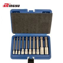 10 stücke 1/4 3/8 1/2 Zoll Spline Wrench Leiter Auswirkungen 12 Punkt Teype Steckschlüssel-satz Ratsche Spanner Torx Schraubendreher-bits kit