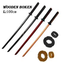 Bokken Classic für Aikido, Kendo, Iaido und Kenjutsu, Holzschwert, feinstes Holzmaterial, Übungsschwert, Kunststoffschutz, 100 cm