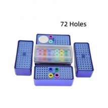 Dental 72 Holes Disinfection Box Autoclavable High Speed Bur Holder Stand Scaler Tips Drills Organizer Case Dentistry Tools