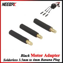 3pcs/lot 3.5mm Bullet Connector to 4mm Bullet Connector Banana Plug Solderless Side Stackable Adapter for RC Car Boat ESC Motor