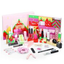 Make-up-Set, Weihnachts-Adventskalender 2024, Countdown-Kalender, Lippenstift, Lidschatten, Kosmetik-Set, Partygeschenke für Frauen und Mädchen