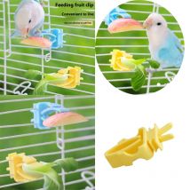 2/4Pcs Haustier Vogel Lebensmittel Halter Tintenfisch Knochen Feeder Papagei Obst Gemüse Clip Halterung Gerät Klemme Vogel käfig Zubehör