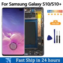 S10 bildschirm für samsung galaxy s10 s10 puls lcd display touchscreen digitalis ierer für samsung s10 g973f g975f display
