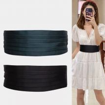 Stylish Black Waist Cincher Waistband Wide Belt for Women Cincher Belt