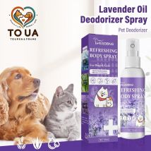 Spray per deodorizzazione per animali domestici 50ml profumo per cani olio di lavanda Spray per