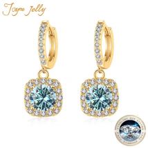 Orecchini Moissanite certificati JoyceJelly 1ct GRA per donna 18 colori VVS D argento Sterling massiccio 925 placcato oro 18 carati gioielleria raffinata