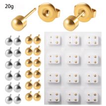 12pairs 20g Edelstahl Gold Farbe & Silber Farbe Voll Mond Piercing Ohr Knorpel Tragus Stud Schmuck Ohrring piercing