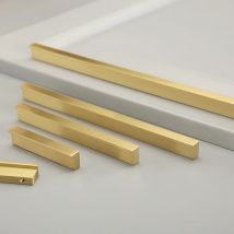 L-förmiger Messing-Schrankgriff, schlichter und luxuriöser Messing-Schrankgriff im nordeuropäischen Stil, Schrankgriff für Schranktüren und Schubladen