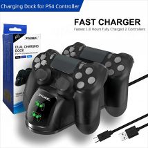 Für PS4-Controller-Ladestation, Ladestation mit Griff und Kontrollleuchte, Gamepad-Ladegerät, Gaming-Zubehör