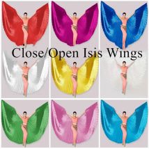 Heißer Verkauf Günstige Frauen Professionelle Bauchtanz Kostüm Winkel Isis Flügel Gold Offene Isis Flügel Erwachsene Kein Stick
