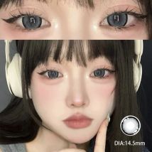 MILL CREEK Lenti a contatto colorate per miopia per occhi con alunni naturali multicontatto Lenti grigie coreane 1 paio (2 pezzi) Spedizione veloce