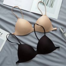 Reggiseno francese con tracolla sottile posteriore senza anello in acciaio Lingerie per ragazze Reggiseno senza cuciture con raccolta sexy Reggiseno intero