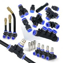 Accessori per sistemi di raffreddamento ad atomizzazione da giardinaggio per tubi da 6 mm Parti di connettori rapidi per irrigazione comoda multifunzione da giardino