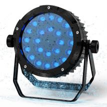 U'King Wasserdichtes RGBWA+UV Par Licht DMX512 24x10W 6in1 LED Bühnenlicht DJ Licht für Disco Dance Hall Party Bar Performance