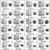 5Pcs/Box Kids Crown Stainless Steel Primary Molar Crown Preformed Metal Crown Box Package