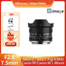 Immagine SG 7.5mm F2.8 Obiettivo grandangolare Fisheye manuale per Sony E Nikon Z Canon EOS R RF EOS M Sigma Leica L Olympus M43 Fuji X