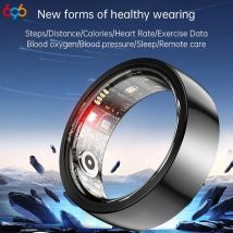 Blue Tooth Smartring Gesundheit Herzfrequenz Blutsauerstoff Smart Ring Sport Schlafüberwachung IP68 Wasserdicht Tragen ohne Sensation