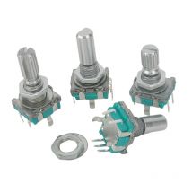 5 TEILE/LOS 20 Position 360 Grad Drehgeber EC11 w Push Button 5Pin Griff Lange 15/20 MM mit EINEM Gebauten Druckschalter
