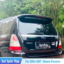 Für 2004-2007 Subaru Forester Hinten Dach Lip Spoiler Schwanz Flügel ABS Material Schwarz Carbon Auto Tuning Styling Körper kit Zubehör