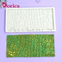 Krokodil druck Silikon form Fondant Schokoladen form DIY Aroma Harz Ton Modell Home Dekorations werkzeug Gebäck Back geschirr Zubehör