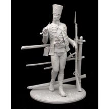 1/24 Scale 75mm Die-Cast Resin Figure Model Kit Ancient Austrian Soldier Hobby Miniature Toys Unassembled Unpainted Diorama