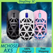 Mchose AX5 Pro Max Tri-Mode-Funkmaus aus Magnesiumlegierung Paw3395 Nordic 52840 4K 8K E-Sport-Gaming-Maus, leicht, individuell