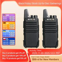 Retevis RT622 Mini Walkie Talkie 2 pezzi PMR446 Radio bidirezionale portatile PTT Walkie talkie Radio di comunicazione per ristorante Hotel