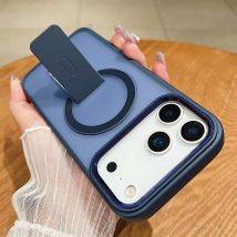 Magnetische Klappständer-Telefonhülle 17, 16, 15, 14, 13, 12, 11 Pro Max Plus Magsafe PC-Abdeckung für iPhone 17, Air Matte