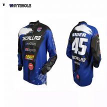 2023 Team Cutsom BMX Motocross Trikot Fahrrad Enduro MTB Radtrikot Langarm Downhill Motorrad Fahrradbekleidung