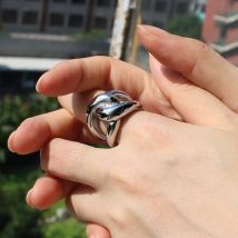 2025 Trendy Chunky Jewelry Wasserdichter Edelstahl 18 Karat Goldseil Twisted Stapelringe für Frauen Minimalistisch