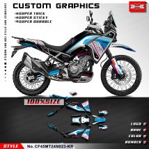KUNGFU GRAPHICS Motorradaufkleber, laminierte Aufkleber für CFMOTO 450MT 450 MT 450, Zubehör, CF45MT24N023-KR