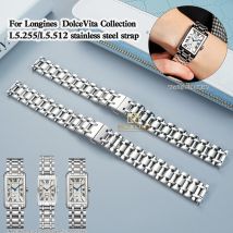 Für Longines Dolce Vita Collection L5.255/L5.512 Damenmode Exquisite Uhrenstreifen Farbe Präzisionsstahl Uhrenkette 15 17 mm