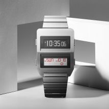 DG Creative Multi-Function Men's Watch, Stainless Steel Strap, LCD Display Digital Watch, Men's Casual and Rugged Watch