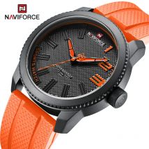 NAVIFORCE Top Luxus Marke Quarzuhr Männer Silikon Armband Militär Uhren 30 ATM Wasserdichte Armbanduhr Relogio Masculino 2022