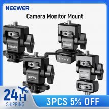 NEEWER Morsetto per fotocamera DSLR Supporto per monitor regolabile con pattino freddo Anti torsione Vite da 1/4 "per monitor Flash Light Attacco fai da te