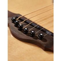 6-String Guitar Bridge Pins, Folk Classic Guitar Kit Plastic Guitars String Pegs Guitar Bone Bridge Saddle and Nut