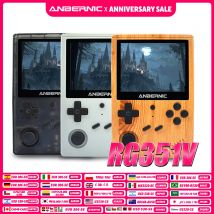 ANBERNIC New RG351V Retro Games Built-in 16G RK3326 Open Source 3.5 INCH 640*480 handheld game console Emulator For  kid Gift