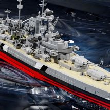 Großes Schlachtschiff Kriegsschiffe Bausteine Spielzeug Weltkrieg BISMARCK BATTLESHIP Boot Modell Militär Serie Ziegel Spielzeug für Jungen Erwachsene